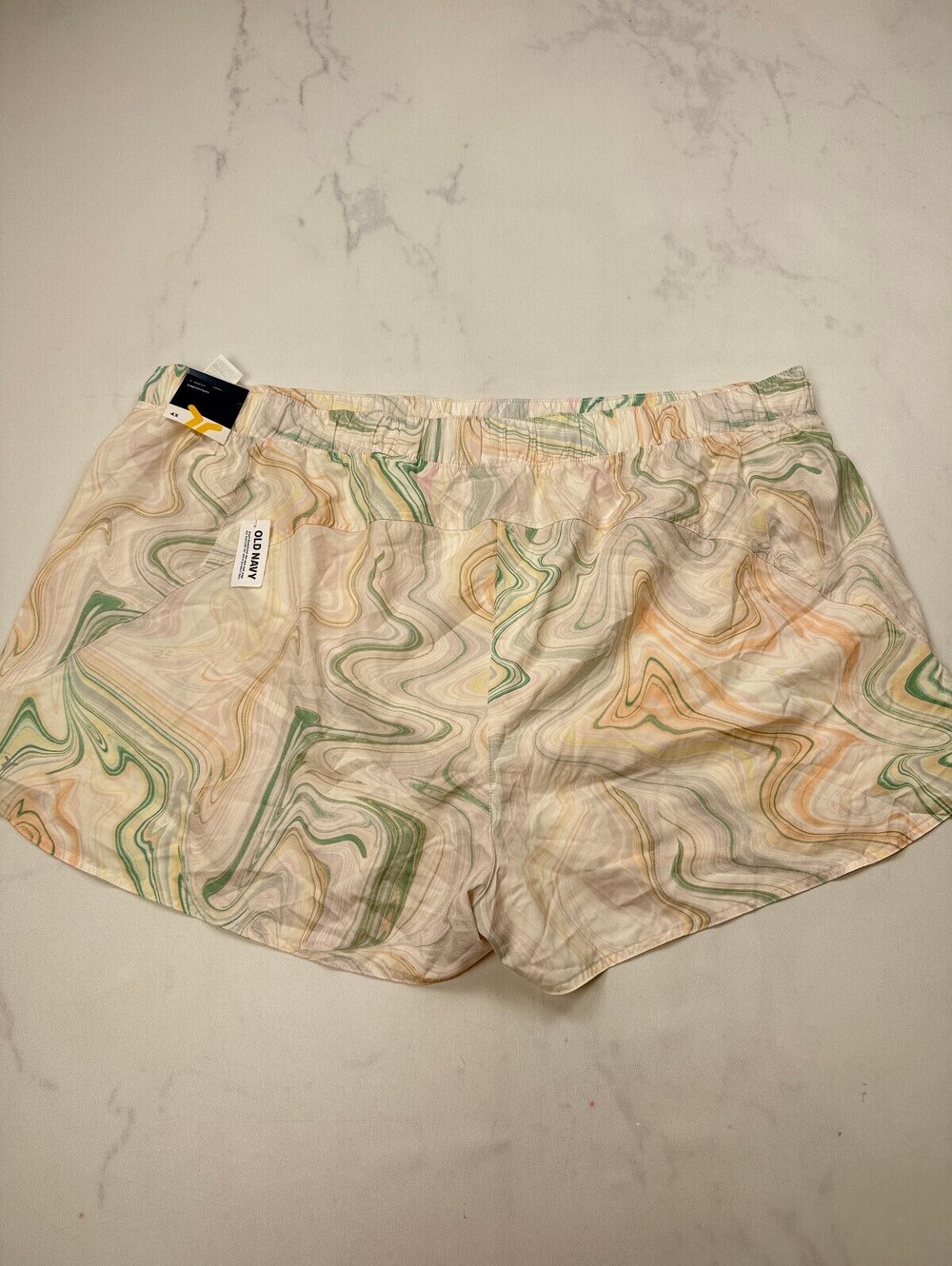 Old Navy Active Athletic Shorts Pastel 90s VTG Abstract Print - Womens 4X